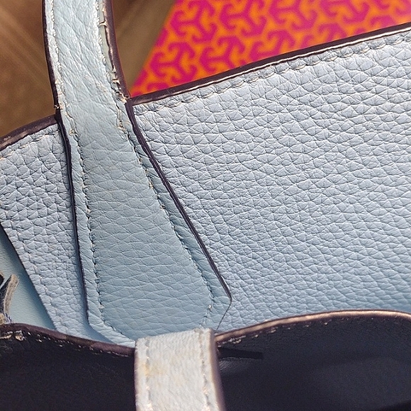 Tory Burch Perry Color Block Tote with Tassel - Picture 13 of 16